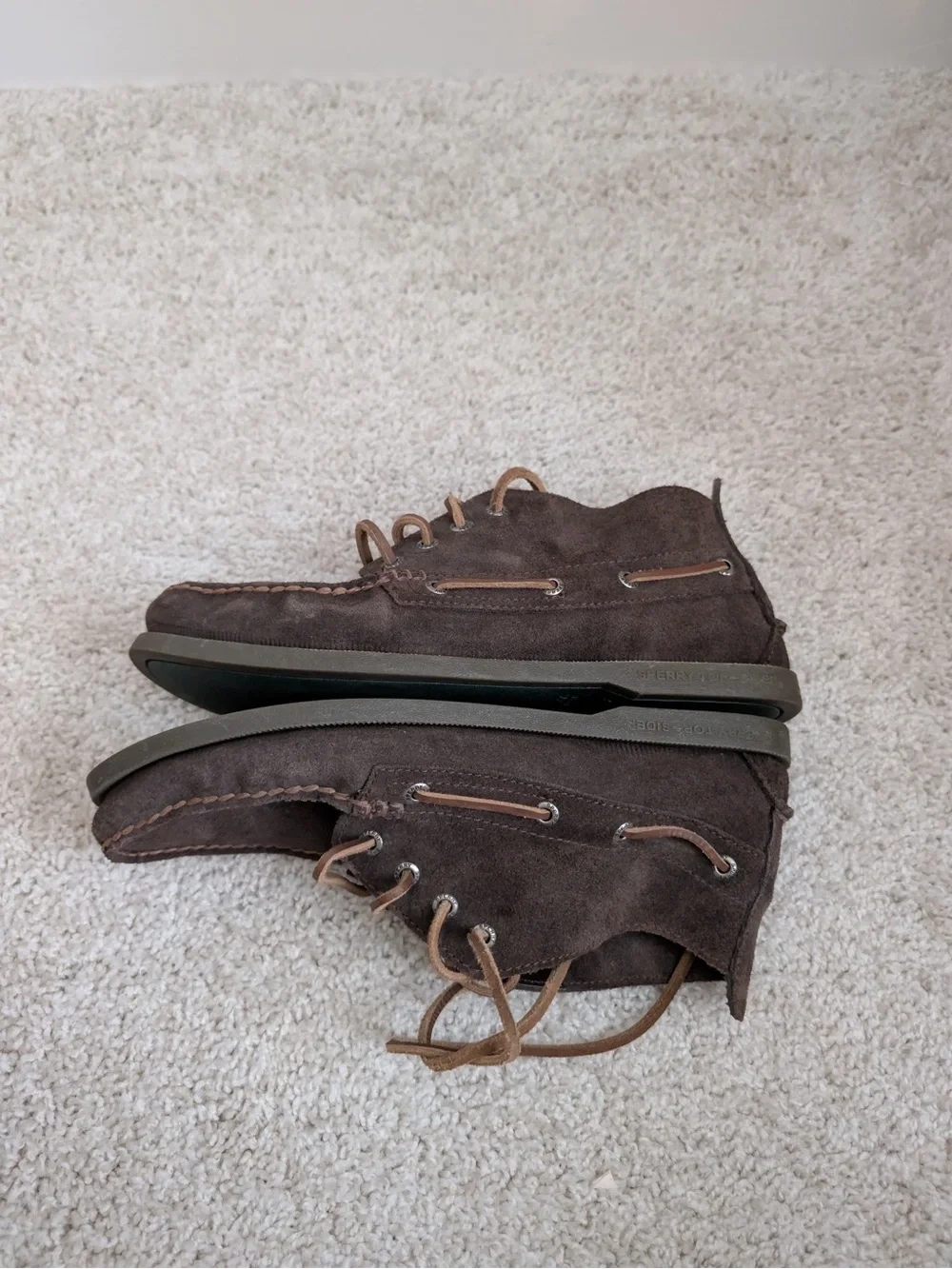 Sperry Dark Brown Suede Boat Moc Chukka